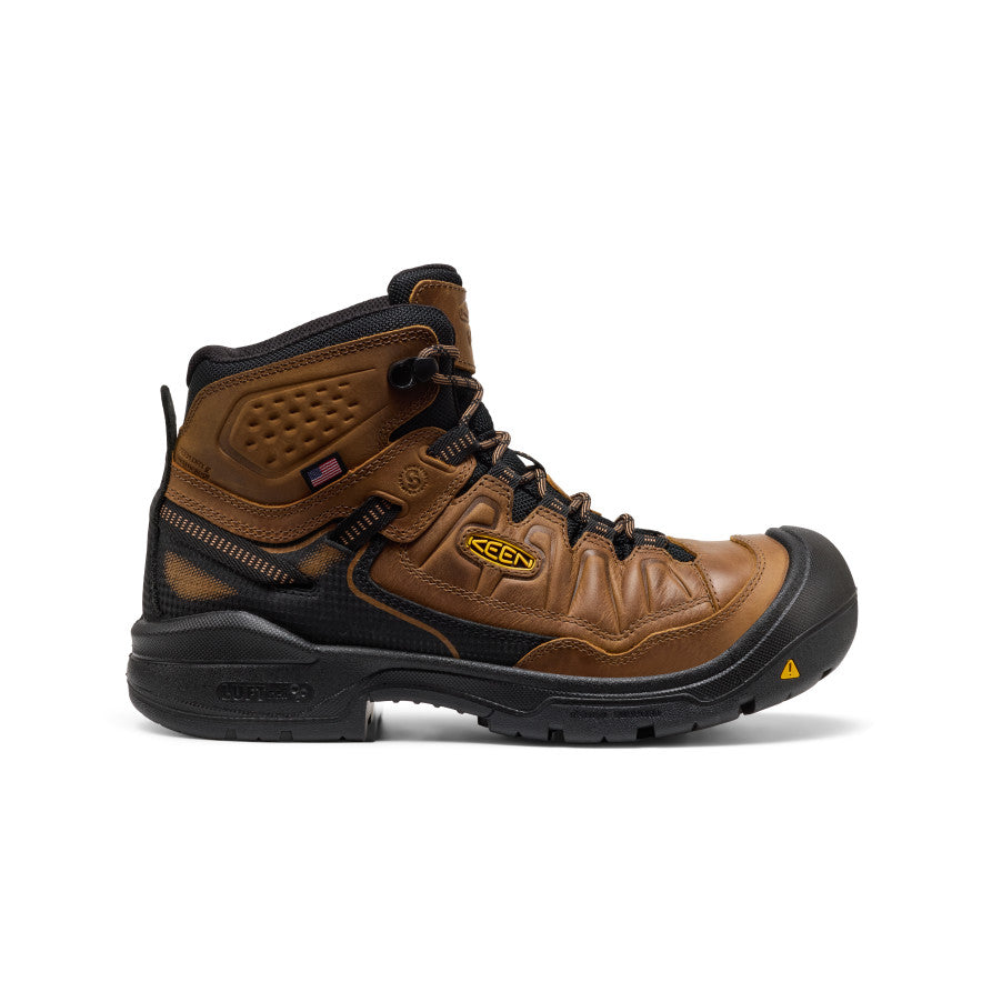 Men's Targhee IV Waterproof Work Boot (Soft Toe) - Belgian/Black