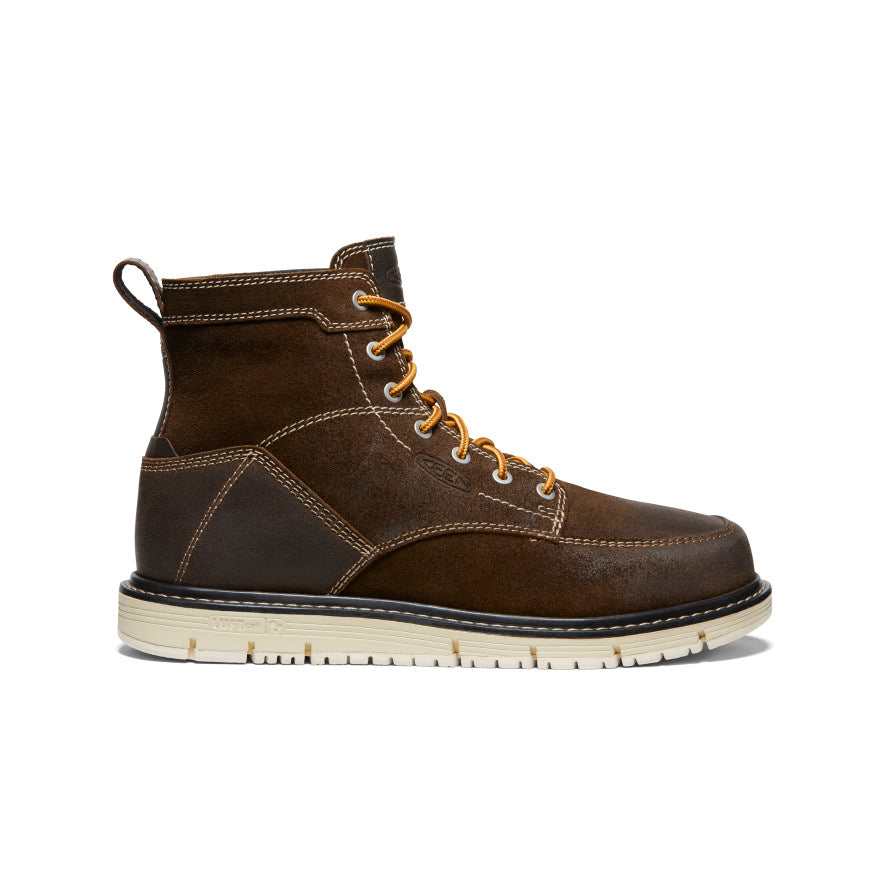 Men's San Jose 6" Boot (Soft Toe) - Coffee Bean/Star White