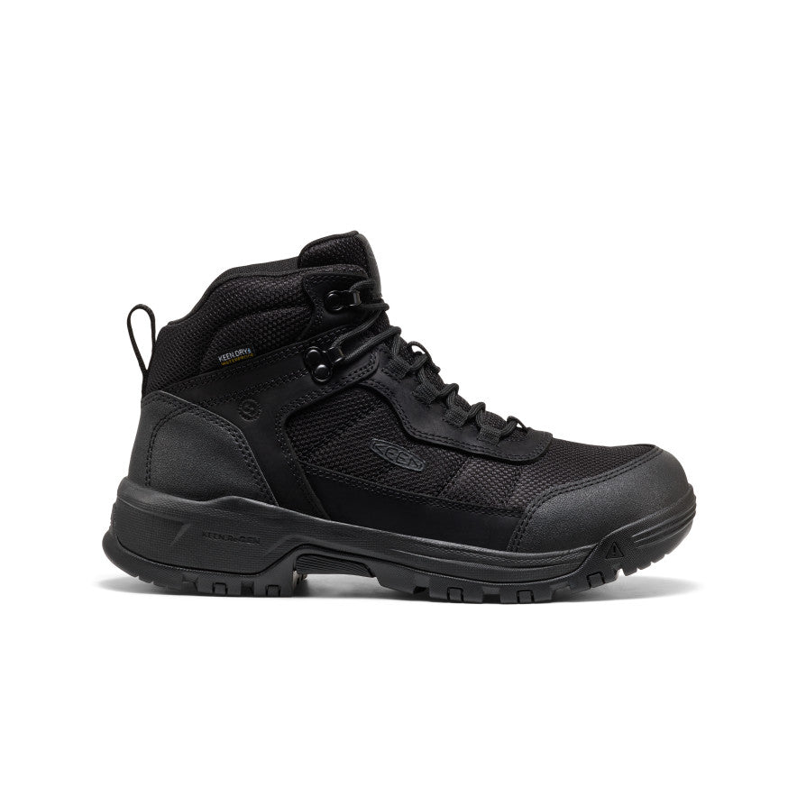 Men's Skokie Waterproof Work Boot (Soft Toe) - Black/Black