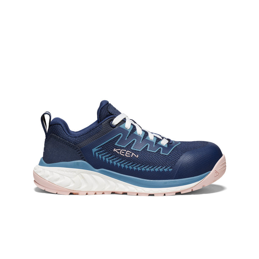Women's SHOP BY ACTIVITY Arvada Work Sneaker (Carbon Toe) - Naval Academy/Peach Whip