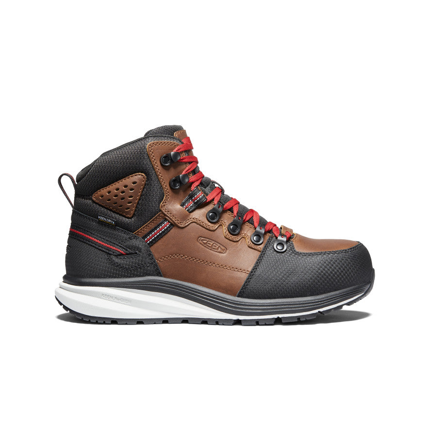 Men's Red Hook Waterproof Boot (Carbon Toe) - Tobacco/Black