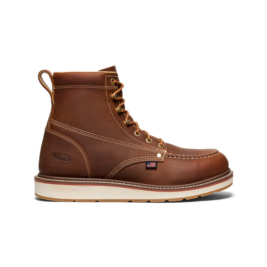 Men's Liberty 6" Boot (Soft Toe) - Leather Brown/Birch
