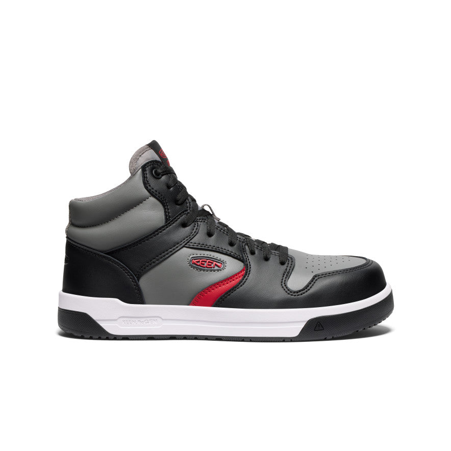Men's Overton Mid Work Shoe (Carbon Toe) - Steel Grey/Black