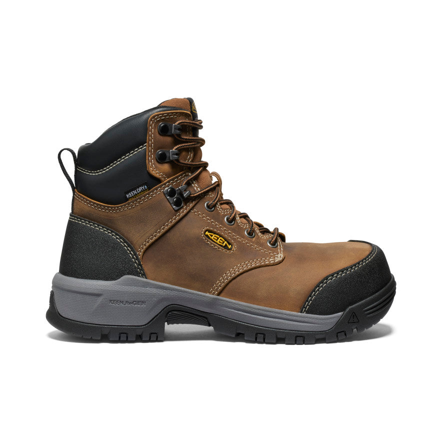 Women's SHOP BY ACTIVITY Evanston 6" Waterproof Boot (Carbon Toe) - Bison/Black