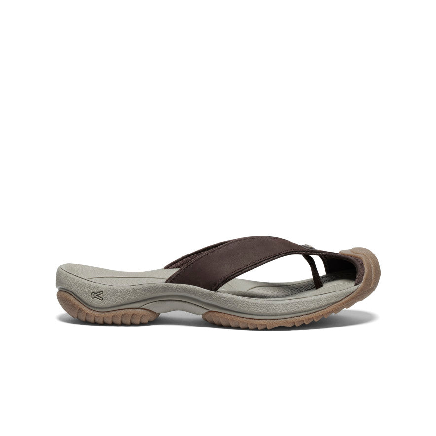 Men's Waimea Leather Flip-Flop - Java/Plaza Taupe