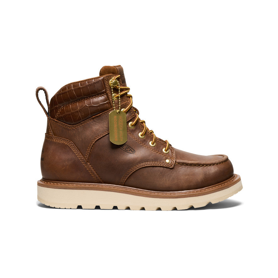 Men's Cincinnati 6" Boot (Soft Toe) x Noon Goons  - Leather Brown/Off White