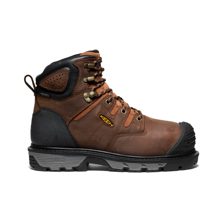 Men's Camden 6" Waterproof Boot INT MET (Carbon Toe) - Leather Brown/Black