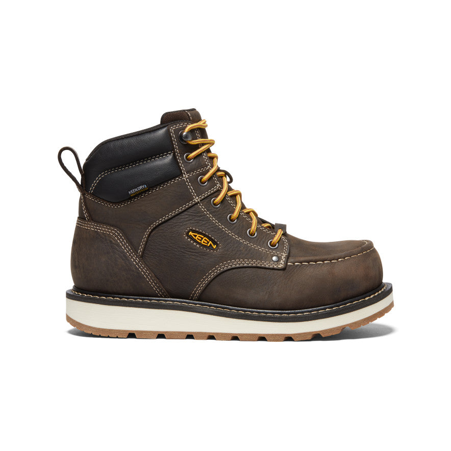 Men's Cincinnati 6" Waterproof Boot (Carbon Toe) - Dark Chocolate/Sandshell