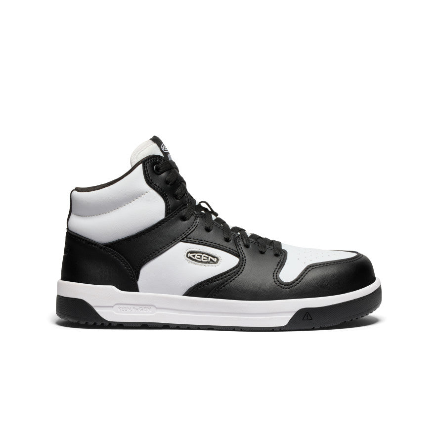 Men's Overton Mid Work Shoe (Carbon Toe) - Star White/Black