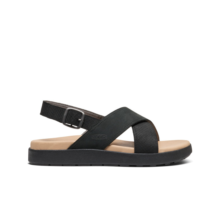 Women's SHOP BY ACTIVITY Elle Luxe Cross Strap Sandal - Black/Black