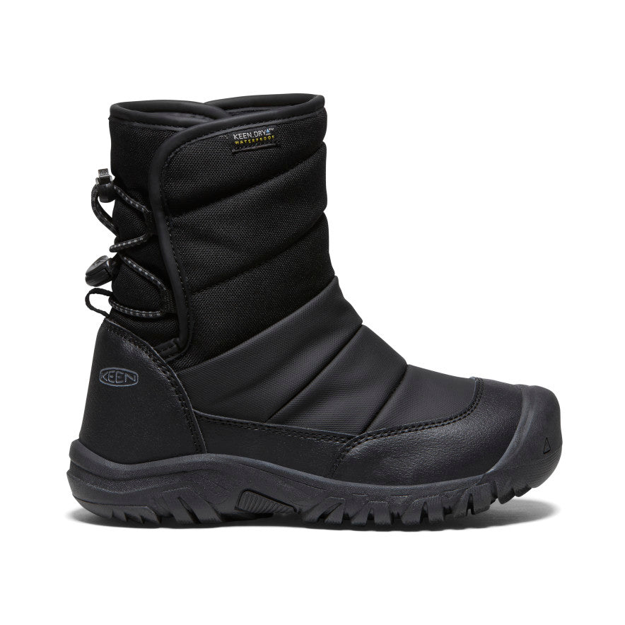 Big Kids' Puffrider Waterproof Winter Boot - Black/Steel Grey