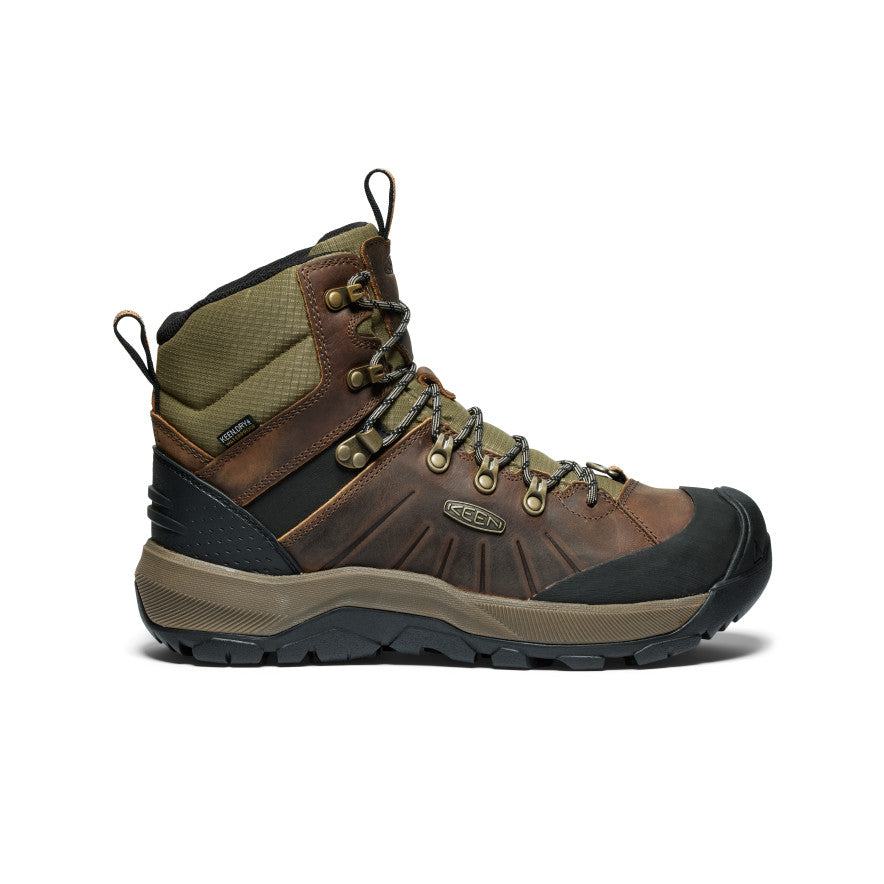 Men's Revel IV Polar Waterproof Boot - Bison/Orange Pepper