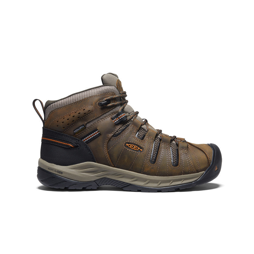 Men's Flint II Waterproof Mid (Soft Toe) - Black Olive/Brindle