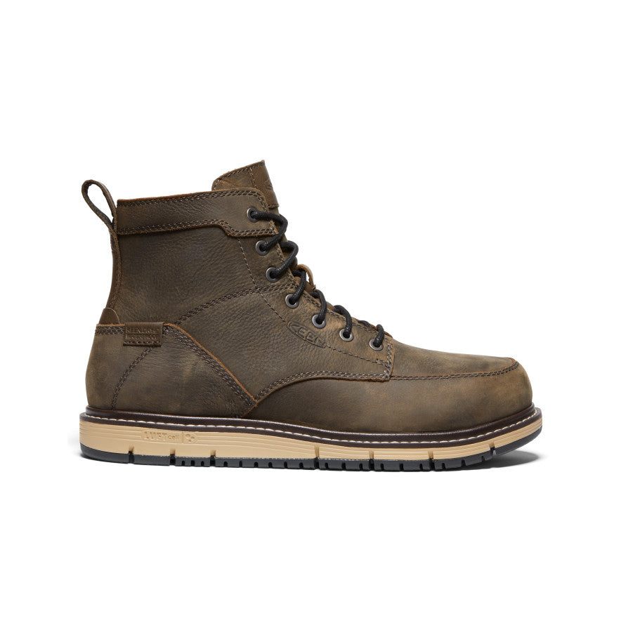 Men's San Jose 6" Waterproof Boot (Aluminum Toe) - Cascade Brown/Black
