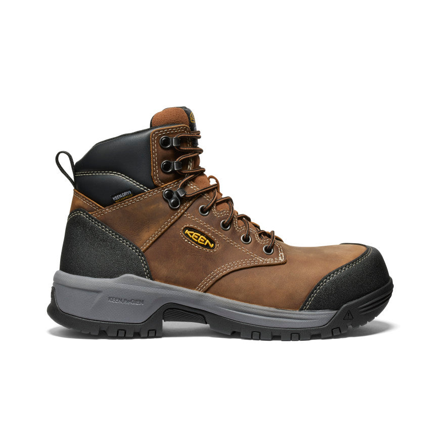 Men's Evanston 6" Waterproof Boot (Carbon Toe) - Bison/Black