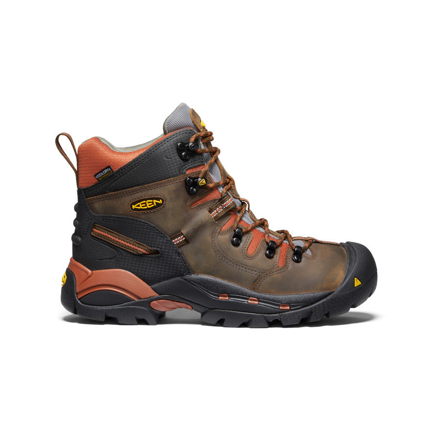 Men's Pittsburgh 6" Waterproof Boot (Soft Toe) - Cascade Brown/Bombay Brown