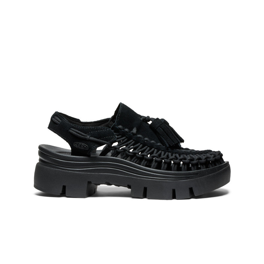 All Gender UNEEK PLT Tassel Sneaker - Black/Black