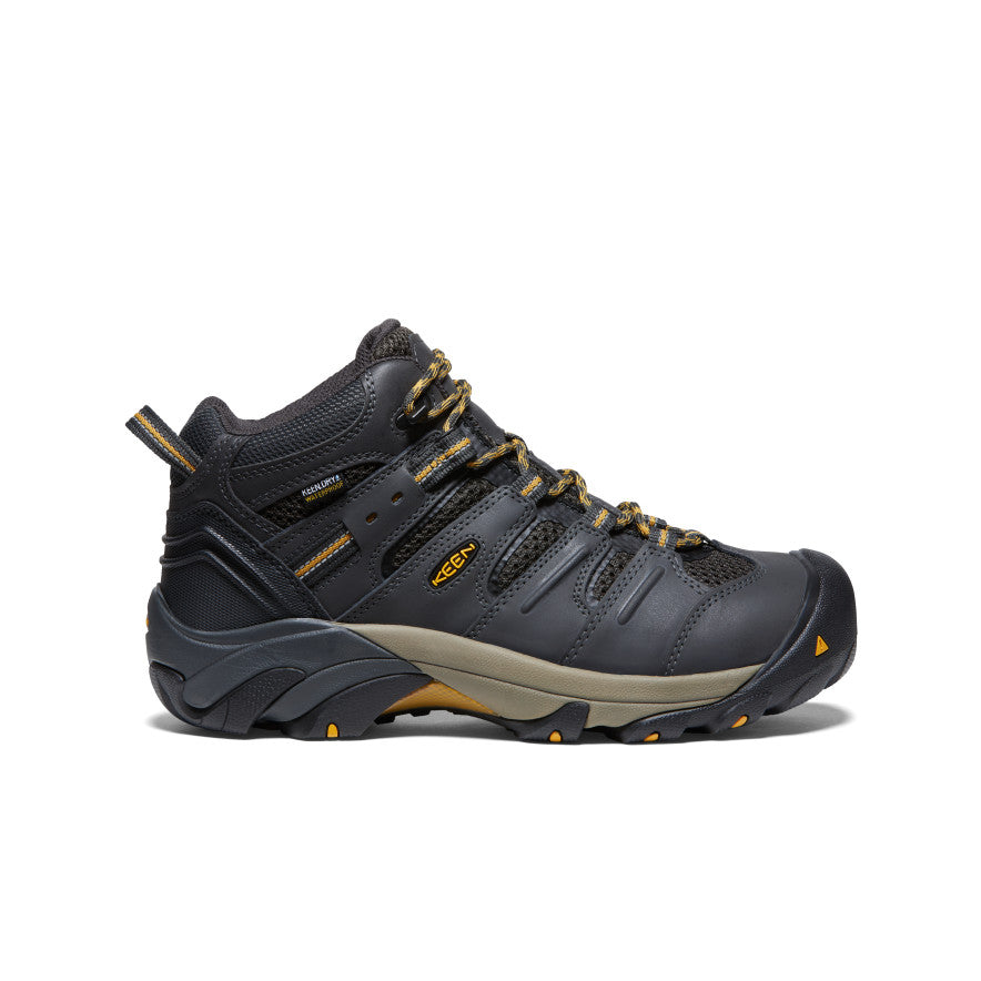 Men's Lansing Mid Waterproof (Steel Toe) - Raven/Tawny Olive