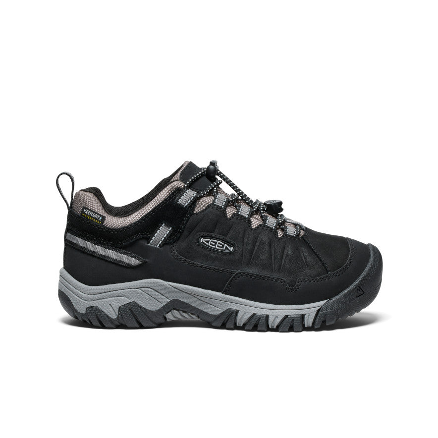 Big Kids' Targhee IV Waterproof Hiking Shoe - Black/Steel Grey