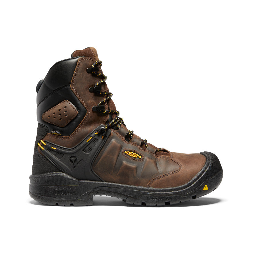 Men's Dover 8" Waterproof Boot (Carbon Toe) - Dark Earth/Black