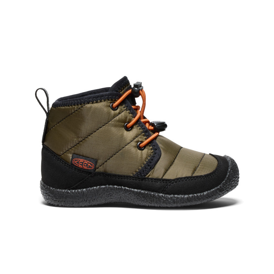 Little Kids' Howser II Waterproof Chukka - Dark Olive/Gold Flame