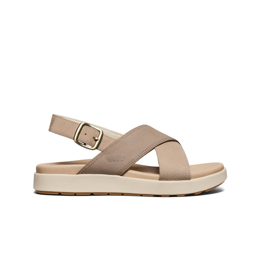 Women's SHOP BY ACTIVITY Elle Luxe Cross Strap Sandal - Plaza Taupe/Brindle