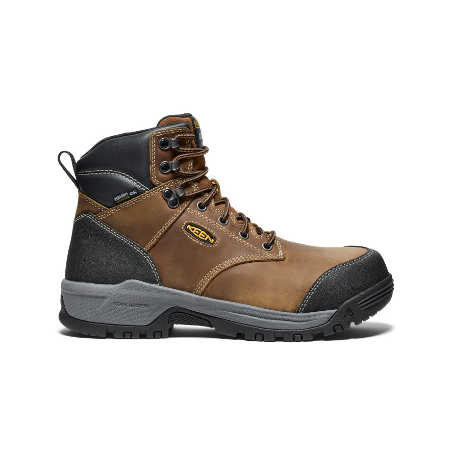 Men's Evanston 6" Insulated Waterproof Boot (Carbon Toe) - Bison/Black