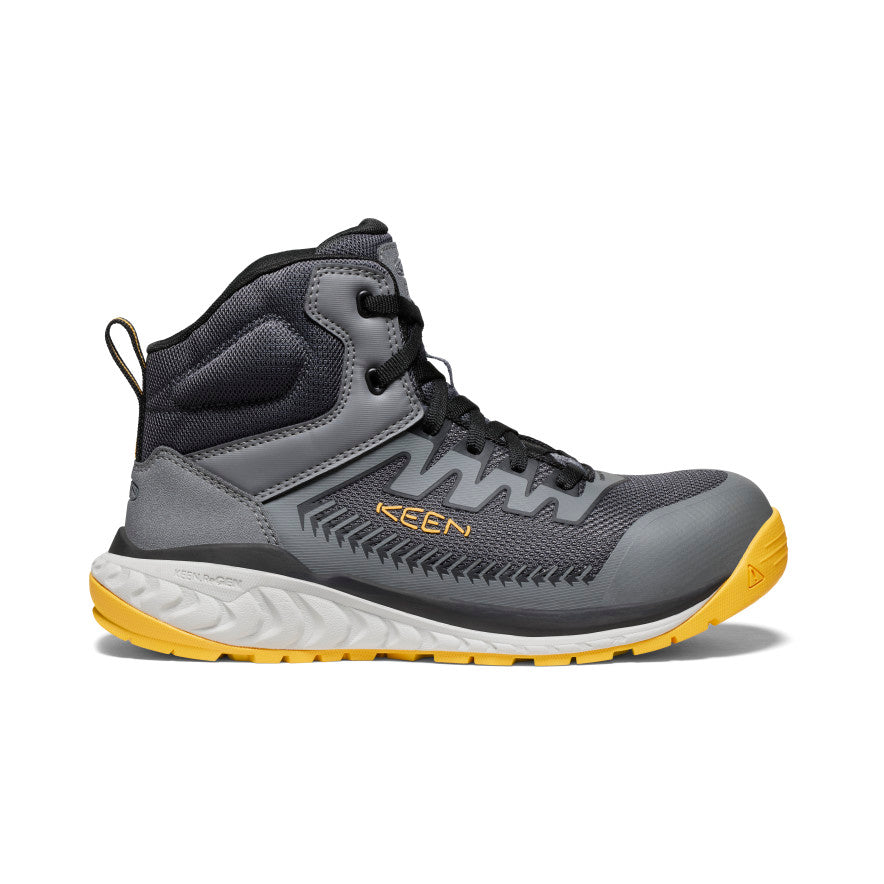 Men's Arvada Mid Work Sneaker (Carbon Toe) - Black/Keen Yellow