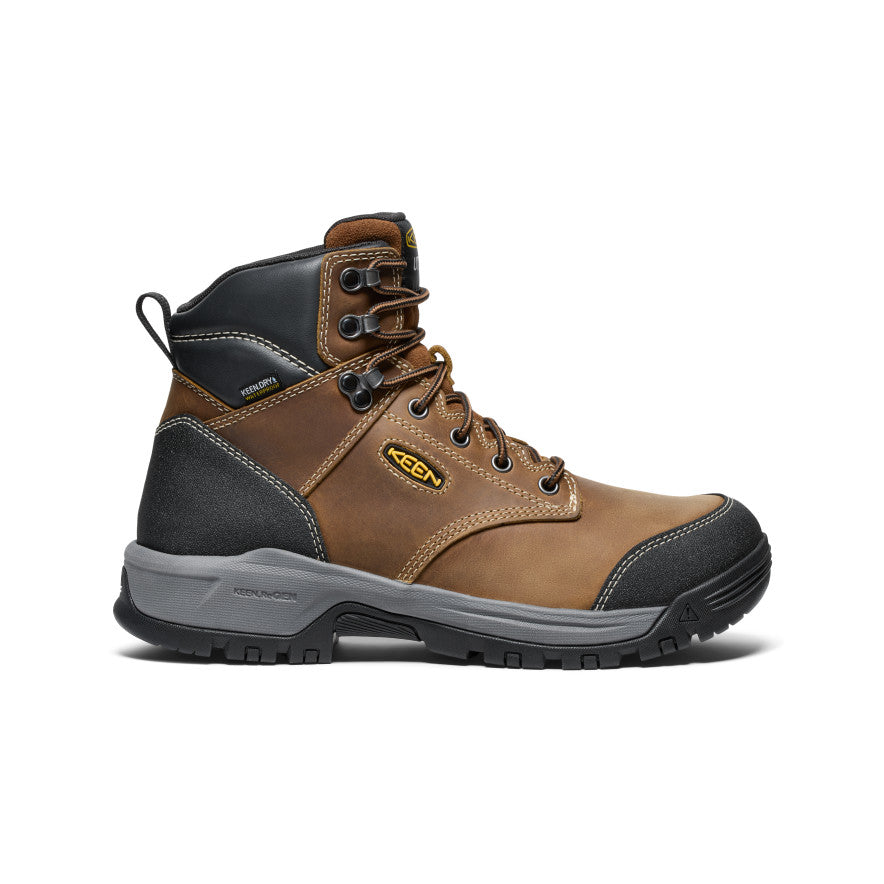 Men's Evanston 6" Waterproof Boot (Soft Toe) - Bison/Black