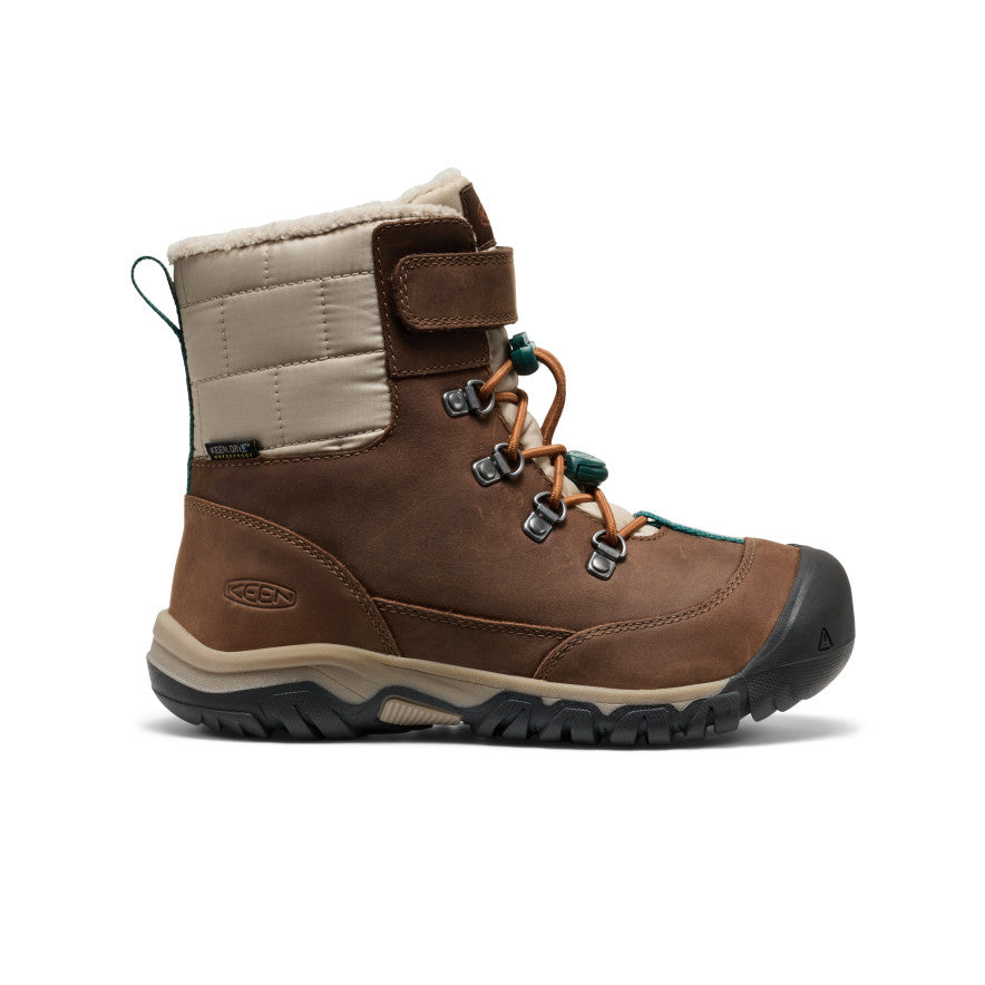 Big Kids' Kanibou Waterproof Winter Boot - Dark Earth/Roasted Pecan
