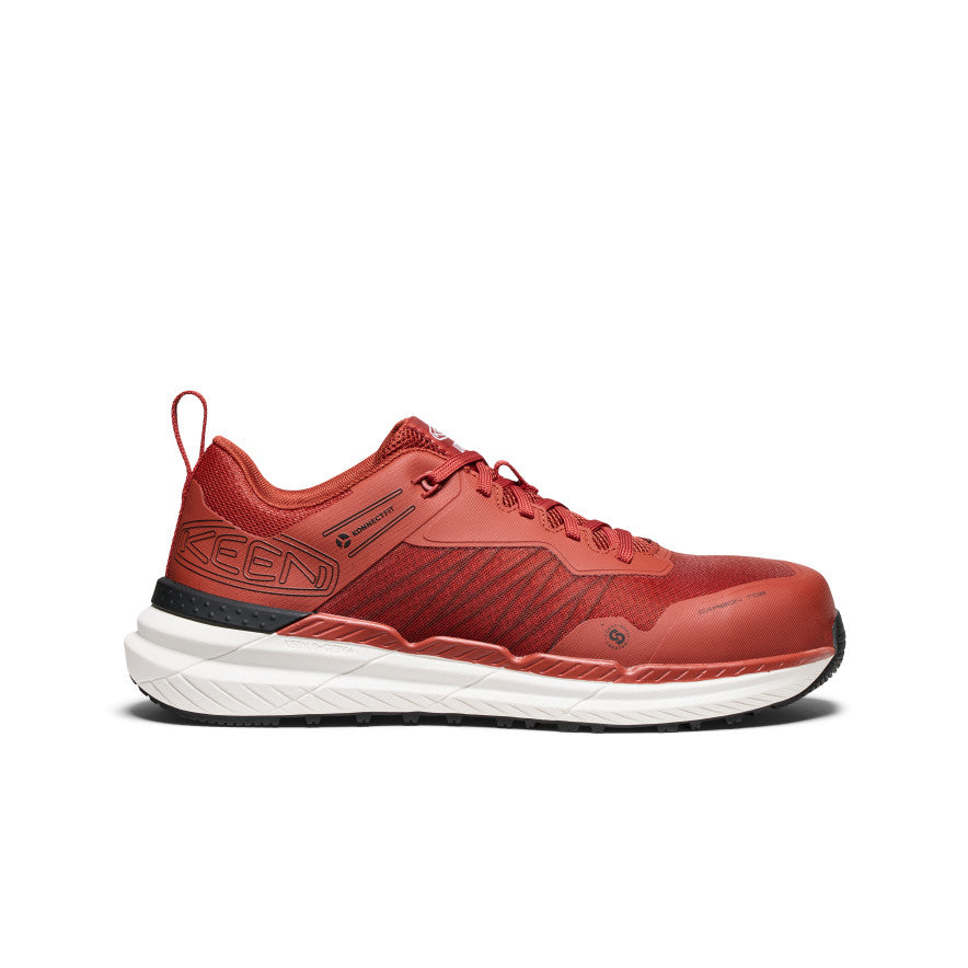 Men's Speedworks Work Sneaker (Carbon Toe) - Red Ochre/Black