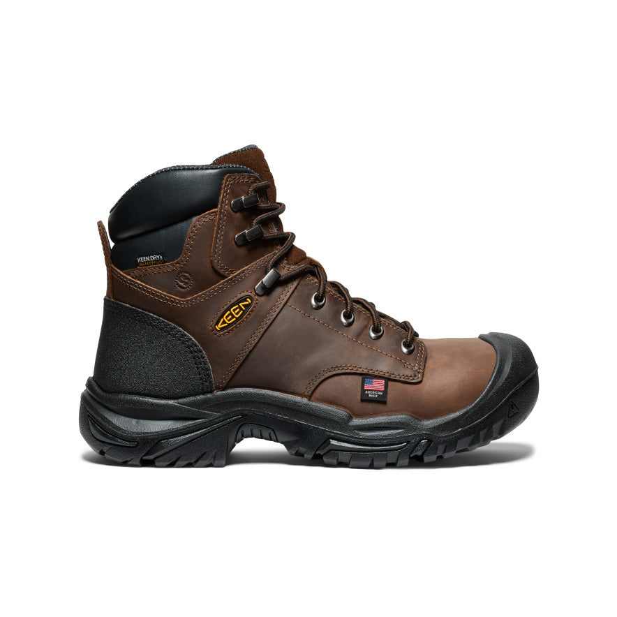Men's Mt Vernon II 6" Waterproof Boot (Steel Toe) - Dark Earth/Black