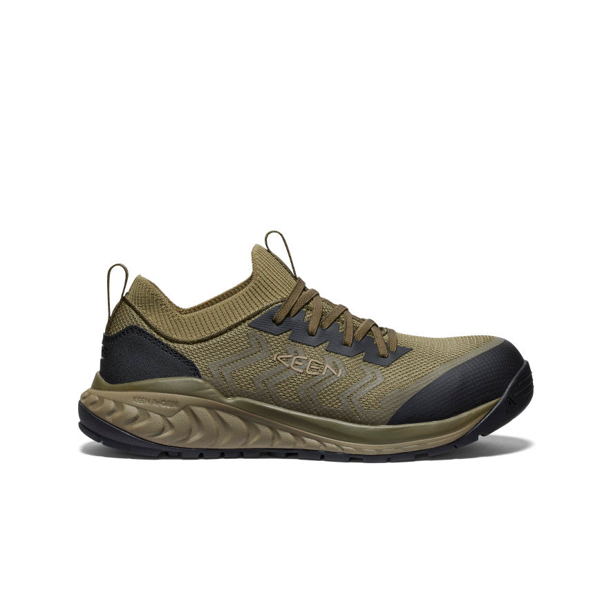 Men's Arvada Shift Work Sneaker (Carbon Toe) - Martini Olive/Black