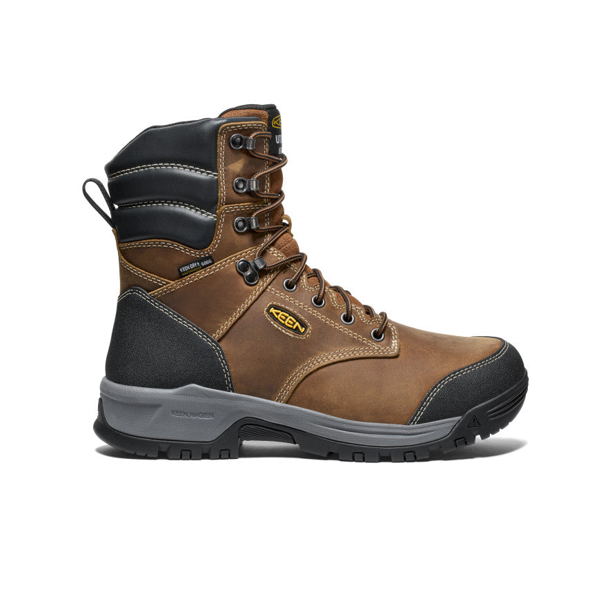 Men's Evanston 8" Insulated Waterproof Boot (Soft Toe) - Bison/Black