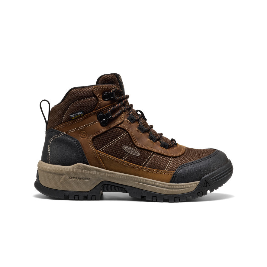 Women's SHOP BY ACTIVITY Skokie Waterproof Work Boot (Soft Toe) - Bison/Black