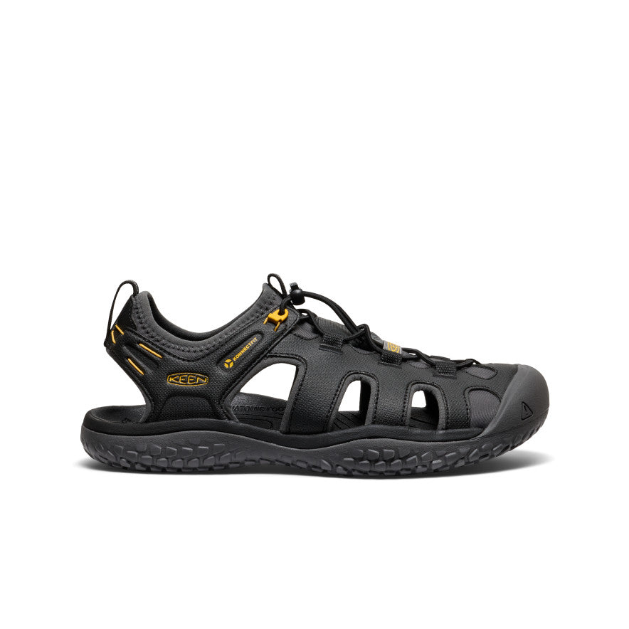 Men's SOLR Sandal - Black/Gold