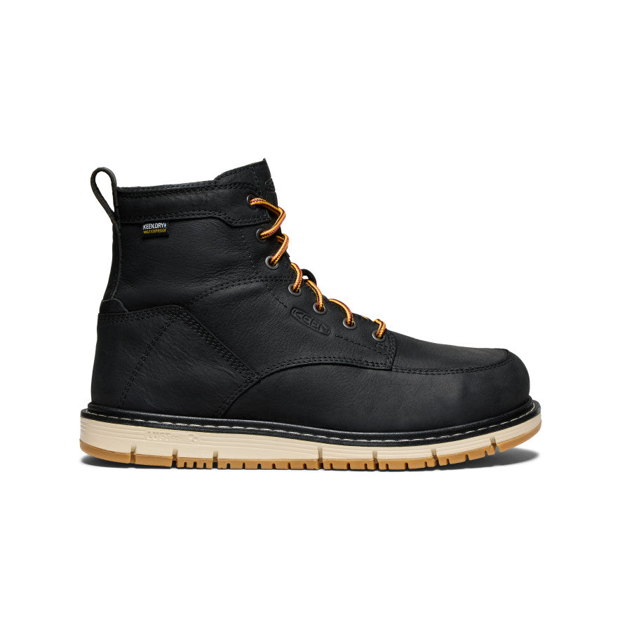 Men's San Jose 6" Waterproof Boot (Aluminum Toe) - Black/Gum