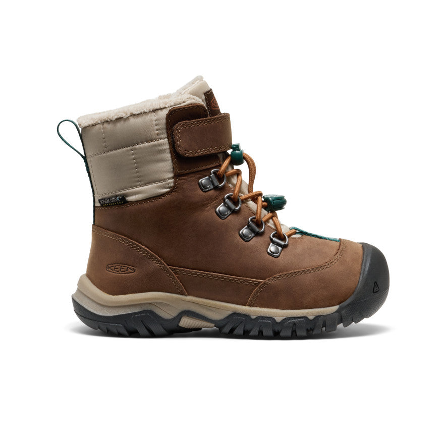 Little Kids' Kanibou Waterproof Winter Boot - Dark Earth/Roasted Pecan
