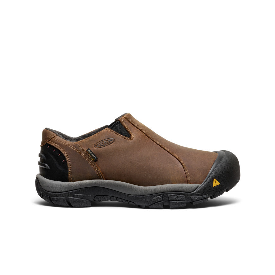 Men's Brixen Waterproof Shoe Wide - Slate Black/Madder Brown