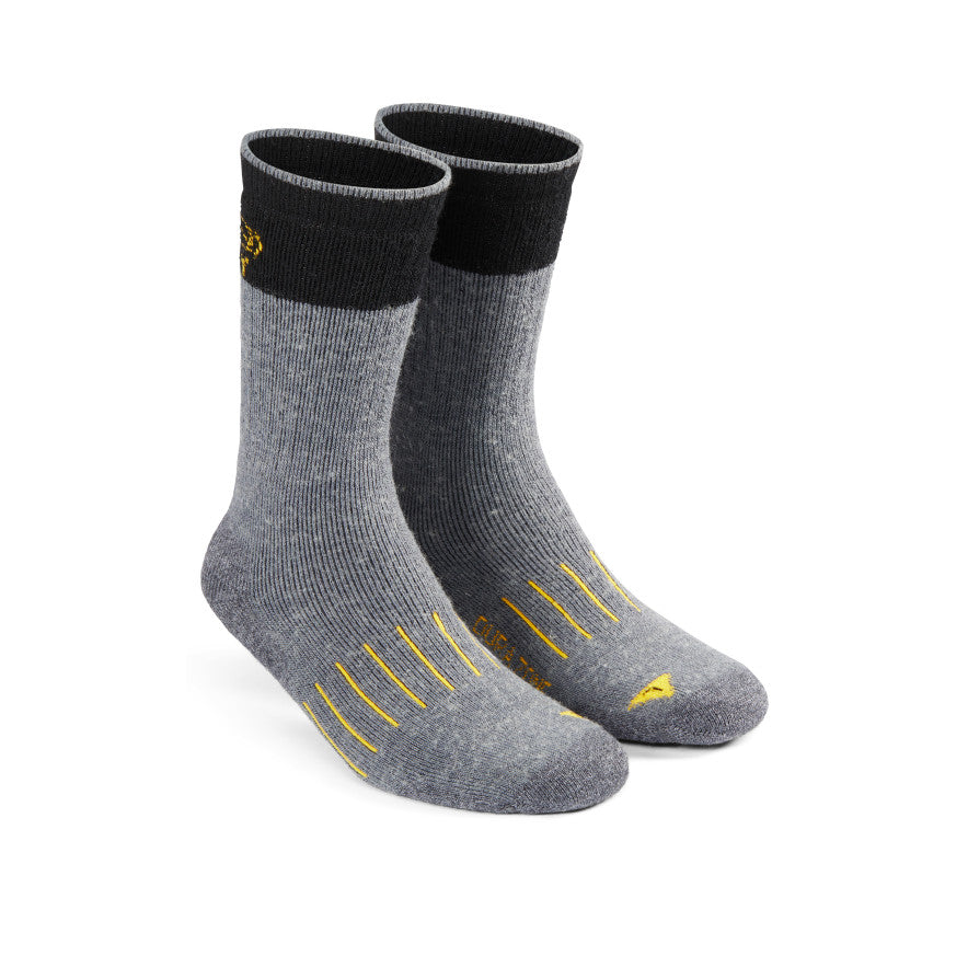 Men's Pittsburg Double Denier Medium Crew Sock - Grey