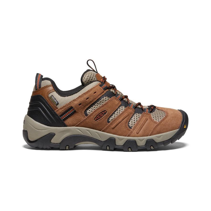 Men's Headout Waterproof Hiking Shoe - Bison/Fossil Orange