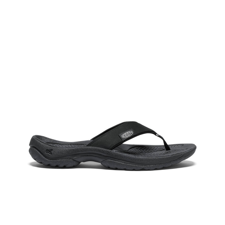Women's SHOP BY ACTIVITY Kona Leather Flip-Flop - Black/Vapor
