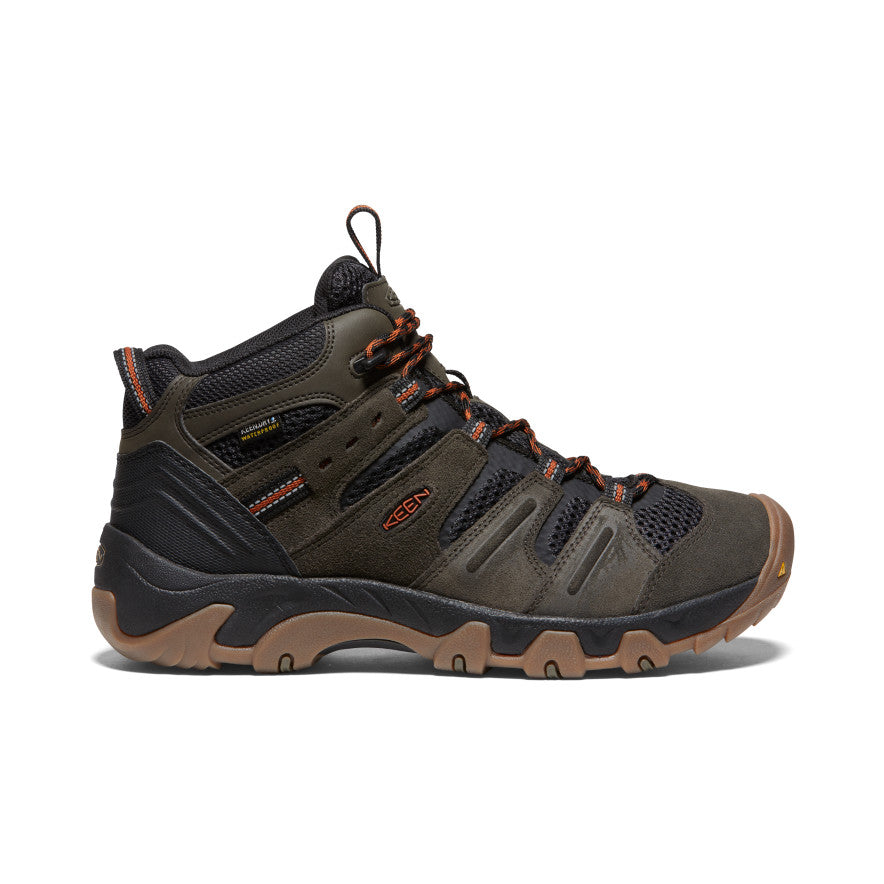 Men's Headout Waterproof Hiking Boot - Black Olive/Fossil Orange