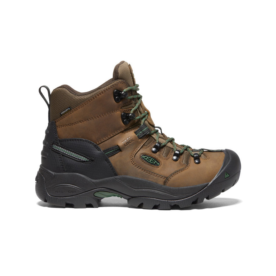 Men's Pittsburgh Energy 6" Waterproof Boot (Soft Toe) - Cascade Brown/Greener Pastures