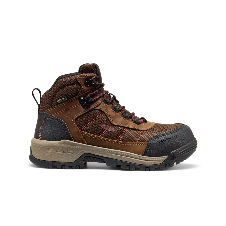 Women's SHOP BY ACTIVITY Skokie Waterproof Work Boot (Carbon Toe) - Bison/Black
